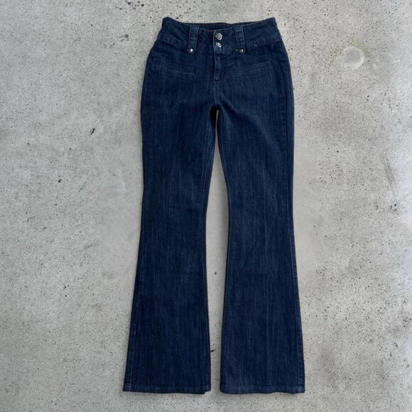 2000s dark wash flared jeans - Picture 2 of 7